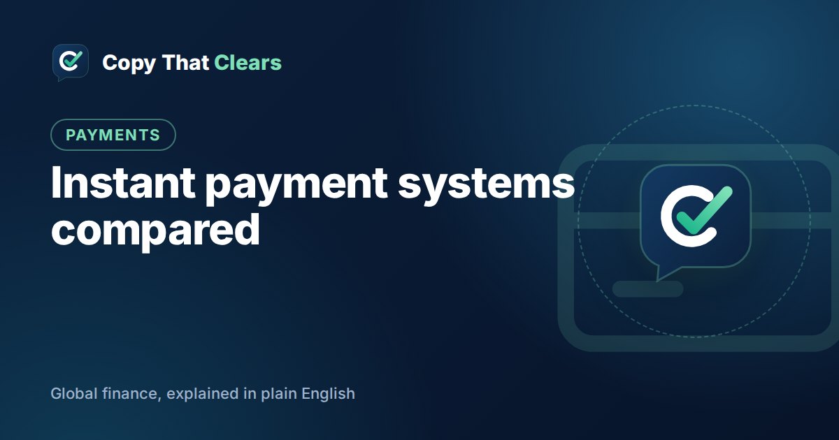 Instant payment systems around the world compared: UPI, Pix, FedNow and SEPA Instant